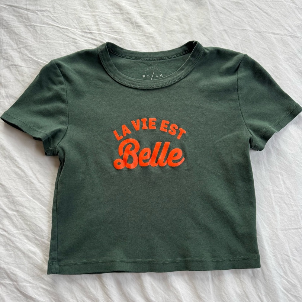 PacSun green baby tee